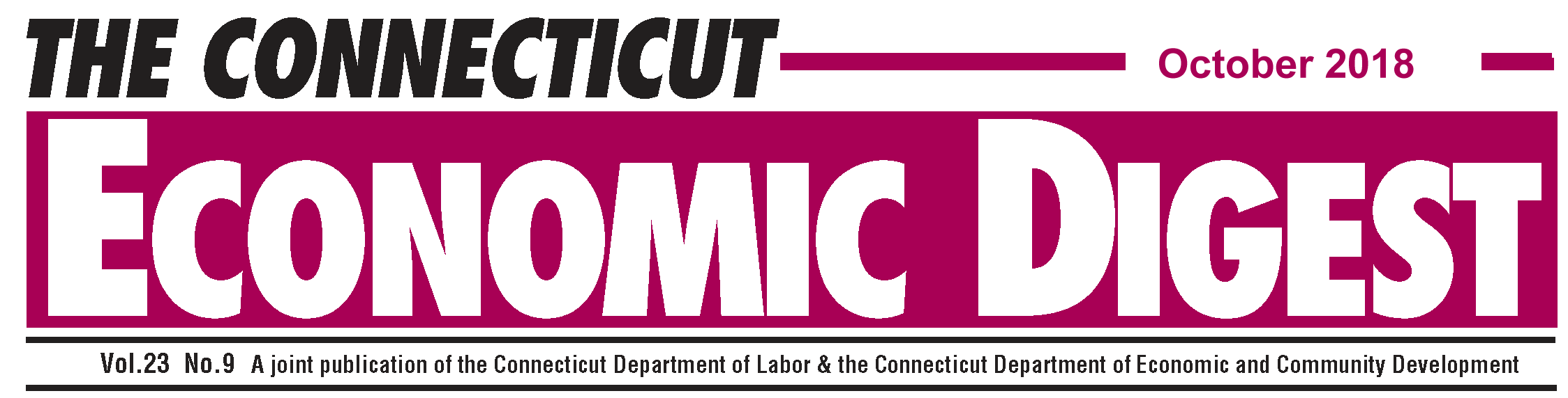 October 2018 Connecticut Economic Digest