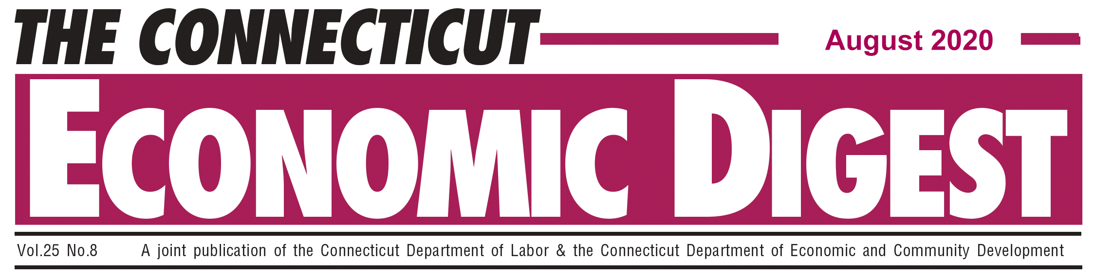 August 2020 Connecticut Economic Digest