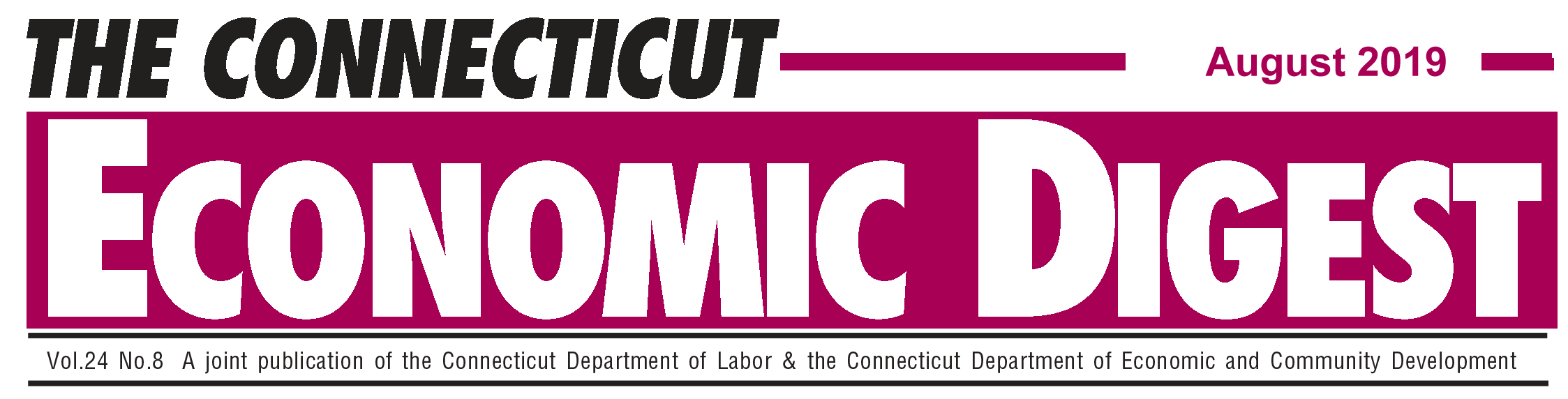 August 2019 Connecticut Economic Digest
