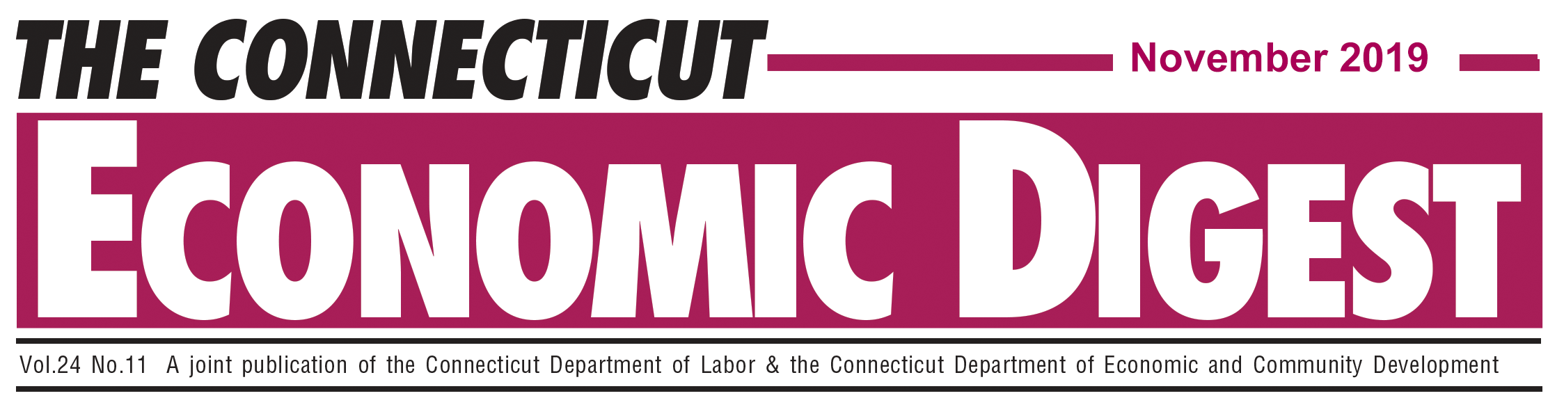 November 2019 Connecticut Economic Digest
