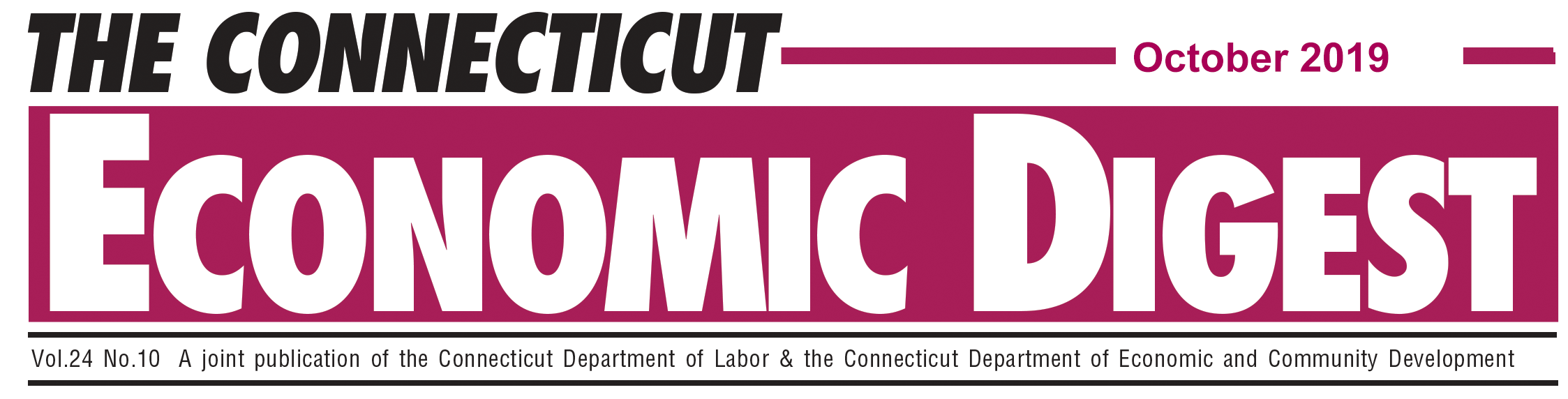 October 2019 Connecticut Economic Digest