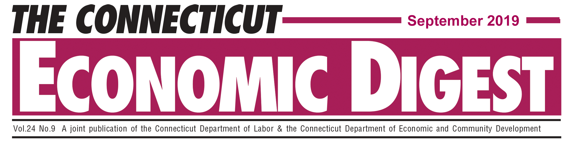 September 2019 Connecticut Economic Digest